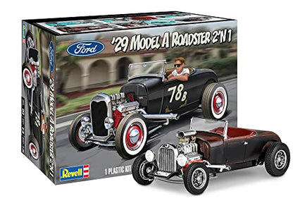 Revell 85-4463 1929 Model A Roadster 1:25 Scale 149-Piece Skill Level 5 Model Car Building Kit
