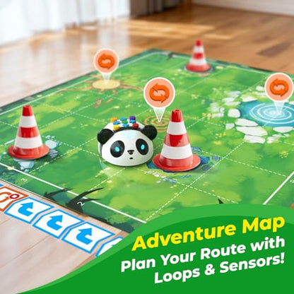 Apitor Robot Panda Coding Robot for 4-6, Screen-Free STEM Learning Toy