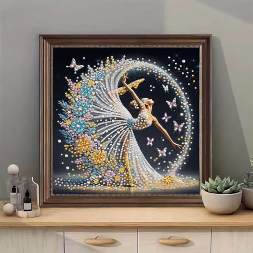 5D Diamond Painting Kits for Adults, DIY Special Shape Diamond Art Kits - color: Ballet Dancer