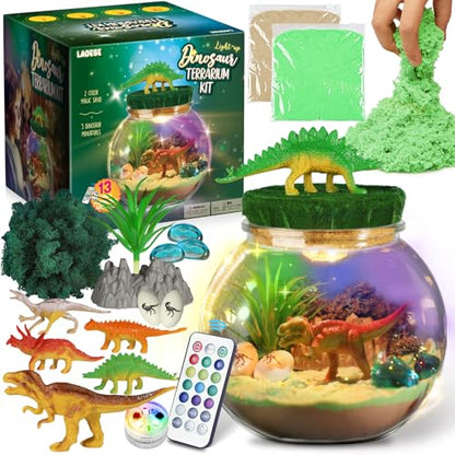 Dinosaur Terrarium Kit, Dinosaur Toys for Kids 5-7, Birthday Gifts for Boys - style: Dinosaur Kit