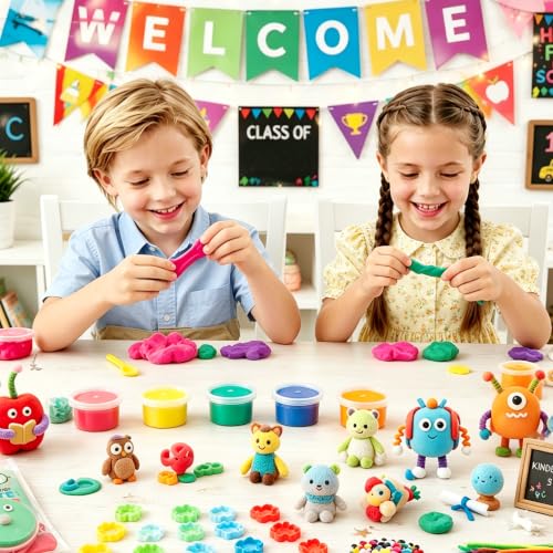 24 Set Welcome Back to School Gifts for Students DIY Modeling Clay Bulk