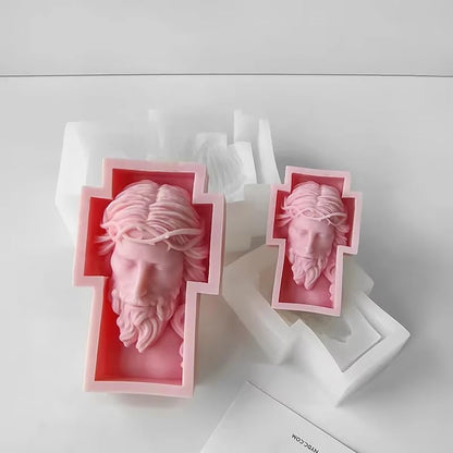 Candle Molds - Silicone Mold for Candles Making, DIY 3D Moulds for Soy Wax, Beeswax, Scented Candle, Valentine's Day Gifts (Redemption) - color: Redemption