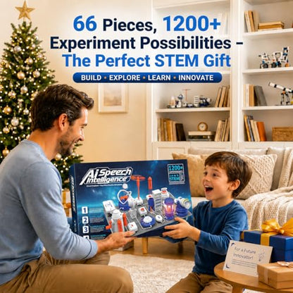 STEM Science Kit for Kids, Electronics Circuit Exploration Toy, 66 PCS - size: Extra Large - 1200+ Projects