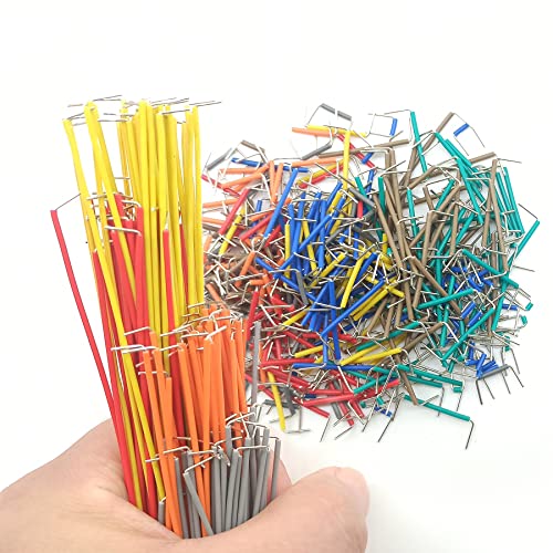 840 Pcs Breadboard Jumper Wire Cables for Arduino, 14 Values, 2 mm/0.08"-125 mm/4.92" U-Shape Magnetic Jumper Wires Assortment kit & 20Pcs 20cm/8 inch Length Dupont Cable Assorted Kit - size: 840pcs Jumper Wires + 20pcs Dupont Cable