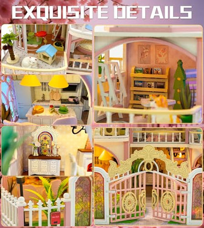 Spilay DIY Miniature House Kit for Adults, Miniature Dollhouse Building Kit - color: Windsor Castle