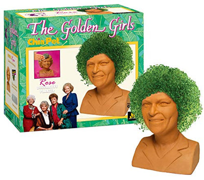 Chia Pet Golden Girls Rose Terracotta Planter with Seed Pack - style: Golden Girls - Rose