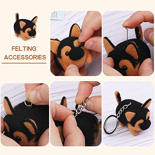 QMNNMA Needle Felting Kit for Beginners, German Shepherd Needle Felting Set - size: German Shepherd