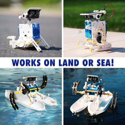 TEACH TECH SolarBot.14 STEM Solar Robot Building Kit, Ages 10+