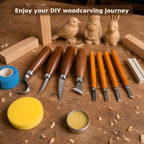 26Pcs Wood Carving Kit for Beginners, Perfect Woodworking Gifts for Men