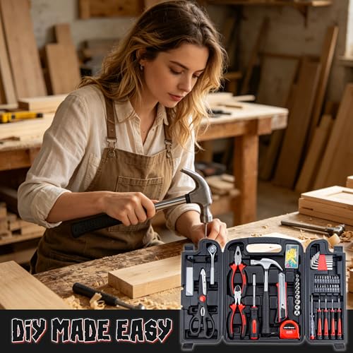 CARTMAN 140-Piece Household Tool Kit, Hand Tools Set - style: 140 PC