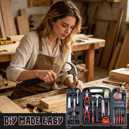 CARTMAN 140-Piece Household Tool Kit, Hand Tools Set - style: 140 PC