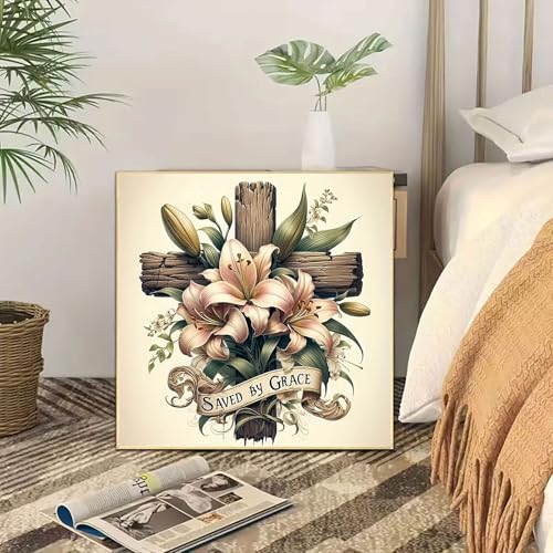 CHWGLFGG 5D Cross Diamond Art Kits for Adults Beginners 13.7X13.7Inch - color: JK676-A