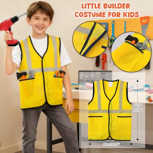 Kids Tool Set Toddler Tool Box Kit Construction Toys for Ages 3-5 - color: Orange-01