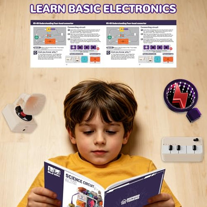 Dollox Science Kits for Kids, Electrical Circuit Exploration Kit with 380+ Projects, Educational Electronics Toy for Boys and Girls, Perfect for Christmas Stocking Stuffers and Birthday Gifts