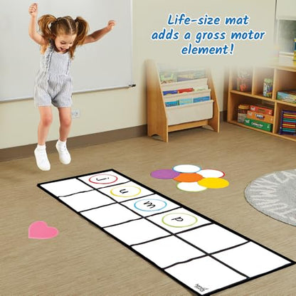 hand2mind Elkonin Box Floor Mat Activity Set, Phonemic Awareness, Ages 3+