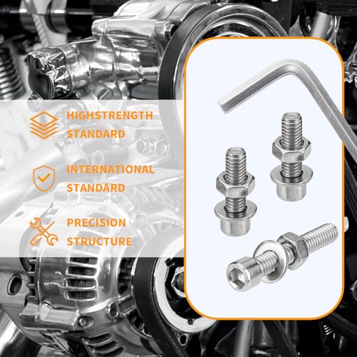 360 Pcs M6 Screws and Nuts, Hex Socket Head Cap Screws Nuts and Bolts Washers Kit, Stainless Steel Bolts and Nuts Kit, Metric Assorted Machine Screws Assortment Kit, Fully Threaded Bolt and - size: M6