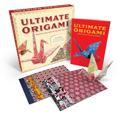 The Ultimate Origami Kit: Master the Art of Paper Folding - Includes: Instruction Book, 100 Pieces of Double Sided Origami Paper