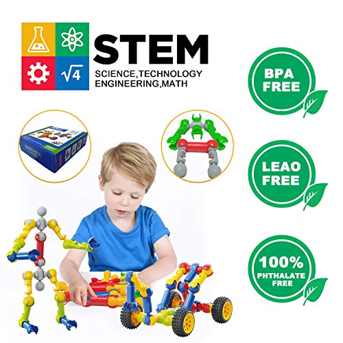 Kids STEM Building Toys for 3 4 5 6 7 8+ Year Old Boys Girls Birthday Gifts - style: 110pcs