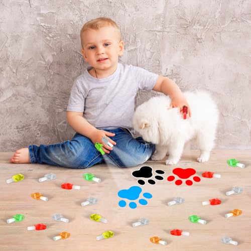 CHUNNIN 36 Pcs Paw LED Finger Lights Glow in Dark Dog Party Favors - style: Dog Paw