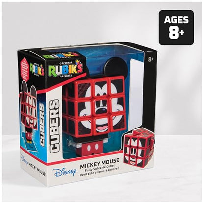Rubik’s Cube Mickey Mouse Disney Cuber, Problem-Solving Challenging Brain Teaser Collectible Fidget Toy for Puzzle Lovers & Disney Fans Ages 8 and up - color: Disney Mickey Mouse, size: 1