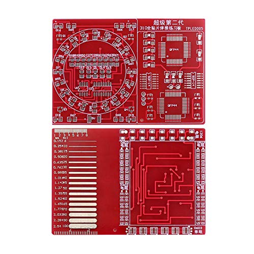 Soldering Practice Kit,DIY SMD SMT Welding Practice Soldering Skill Training Board (Soldering-120 Elements) - style: Soldering-120 Elements