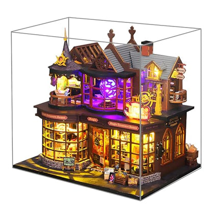 Spilay DIY Miniature House Kit for Adults, Miniature Dollhouse Kit - color: Magic Treasure House