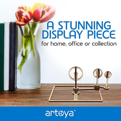 Artoya Pocket Tellurion – Solar System Kit for School Project, Orbiting Sun-Earth-Moon Model, Solar System Project Kit, STEM Space Science Model & Planet Models, Outer Space Toys for Fun Learning