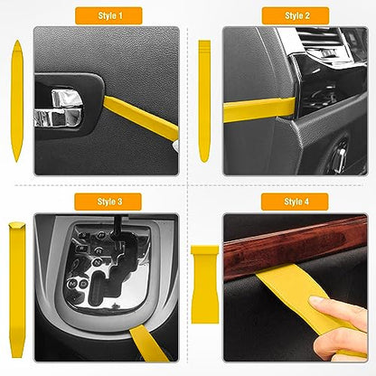 GOOACC 8PCS Auto Trim Scratch Removal Tool - color: Yellow, size: 8PCS Trim Removal