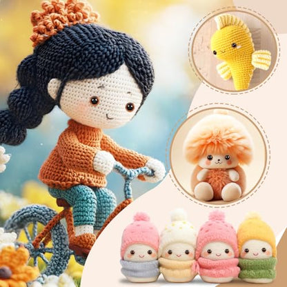 TOAOB 50pcs Sew On Safety Eyes Buttons Brown 9mm to 15mm Plastic Mushroom Domed Sewing Crafting Eyes for DIY Stuffed Animals Amigurumis Crochet Doll Making - color: Brown