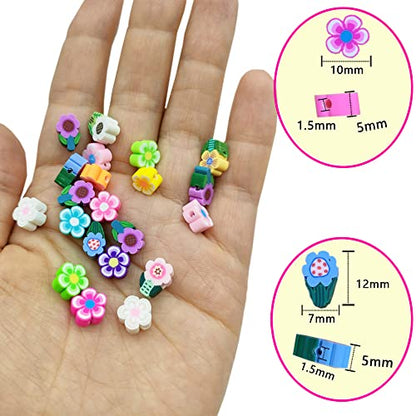 200pcs Flower Polymer Clay Beads - color: Flower