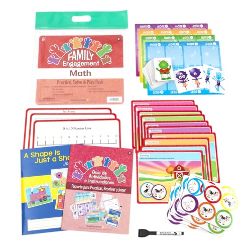 Really Good Stuff Family Engagement Math, Practice, Solve & Play Pack - style: Kindergarten