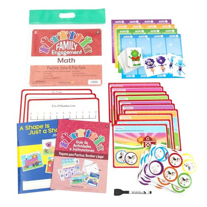 Really Good Stuff Family Engagement Math, Practice, Solve & Play Pack - style: Kindergarten
