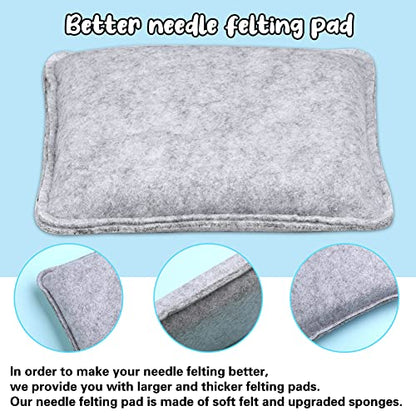 IMZAY Needle Felting Kit, 40 Colors Felting Wool Kit Wool Roving Kit - size: Small