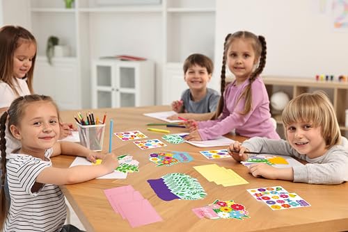 36 Set Mothers Day DIY Craft for Kids - Flower Card Making Kit with Greeting Cards Stickers Envelopes Set Gifts for Classroom School Activities - style: mother's day-36 set