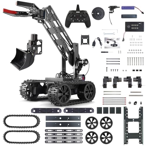 Robotic Arm Kit,STEM Toys Science Kits for Kids Age 8-12,Cool Engineering Building Toys,Educational Projects Set Gifts for 8 9 10 11 12 13 14 Years Old Boys Girls Teens,Birthday Xmas Gifts for Teens - color: Black