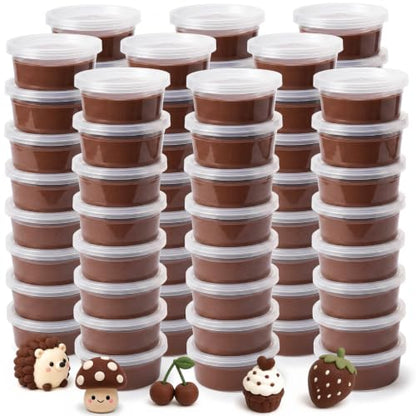 VioraWhite 72 Pcs Air Dry Clay 2.4lb Modeling Clay Kit, Light Brown - color: Light Brown