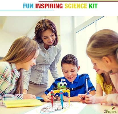 DIY STEM Engineering Gift Science Craft Set Electric Robot Kit for Age 8-14 - size: 3 PACK