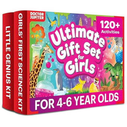 Doctor Jupiter Ultimate Gift Set of Learning for Girls Ages 4-6 - style: Girl Science Gift Set: 4-8 Years