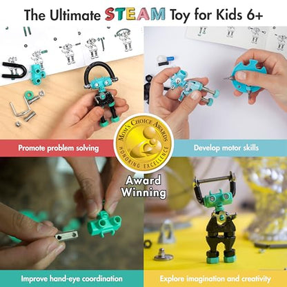 The Off Bits BabaBit Build Your Own Robot Toy Construction Set, Educational Easter Gift STEM Activities Learning Kit, Creative Build and Play Model Kit Steam Toys for 6 7 8 9 10+ Year Old Boys & Girls - style: BabaBit