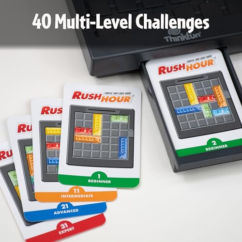 ThinkFun Rush Hour Traffic Jam Logic Game - Engaging STEM Toy for Kids Age 8 and Up - Enhances Reasoning & Planning Skills - MESH Accredited - 20+ Awards - Trusted Worldwide Seller for Over 20 Years - style: New Packaging