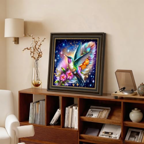 5D Hummingbird Diamond Art kits for Adults Beginners 13.8x13.8 Inch - color: KM1158-1