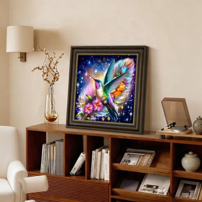 5D Hummingbird Diamond Art kits for Adults Beginners 13.8x13.8 Inch - color: KM1158-1