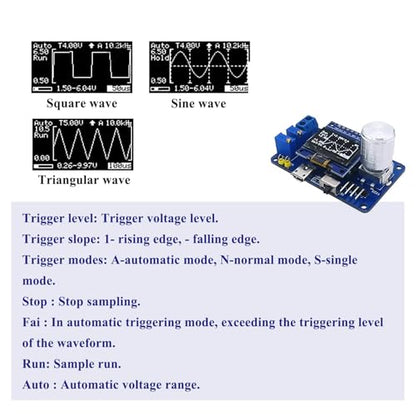 Mini Digital Oscilloscope Soldering Practice Kit Portable Electronic DIY Learning Tool for Electronics Enthusiasts