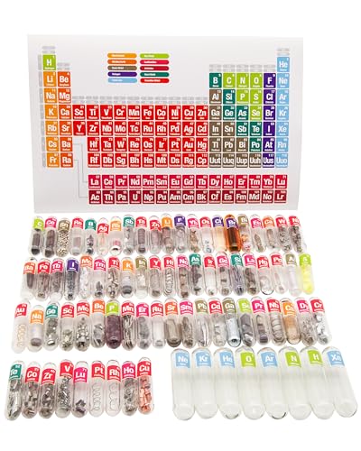 Elements Periodic Table Real, 99.99% Purity, 80pcs