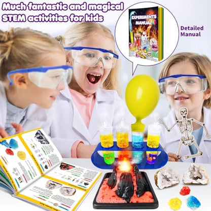 UNGLINGA 150 Experiments Science Kits for Kids Boys Girls, S.T.E.M Kit Toys - style: science kit with 150 experiments