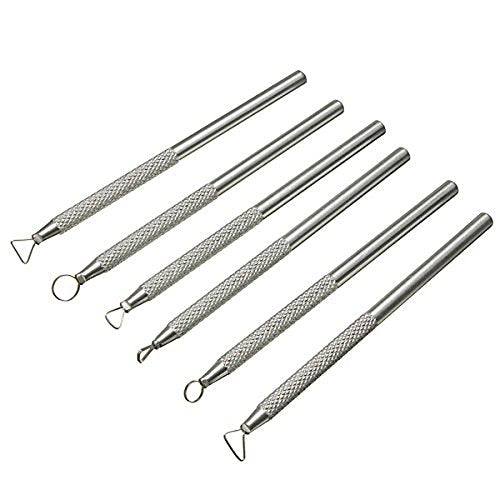 COMIART 6 PCS Sludge Pottery Clay Scraper Clay Sculpting Modelling Tools