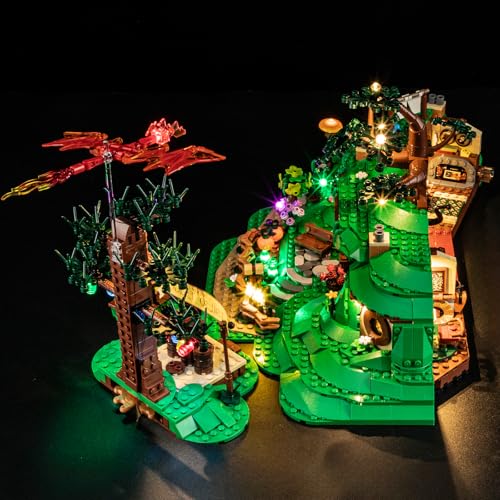 YEABRICKS LED Light Kit for Lego Lord of the Rings: The Shire 10354 - style: Only Light The Shire