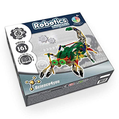 Science4you Scorpiobot Robotics Kit for Kids - Building Robot Toys for Kids 8-12 Year olds,161 Pieces, Stem Building Games, Gift for 8+ Year Olds Boys and Girls - style: Scorpiobot