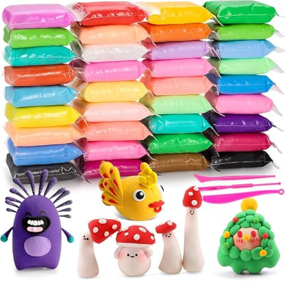 EDIFON Air Dry Clay, 36 Colors Foam Magic Modeling Clay for Kids DIY Crafts - color: 36 colors