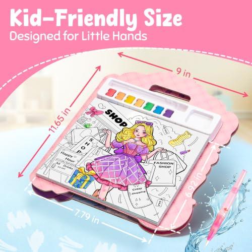 JoyCat Find & Color Paint with Water Coloring Books for Toddlers - style: Fashion Princess